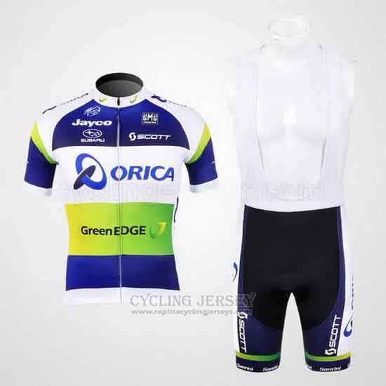 2012 Cycling Jersey GreenEDGE Champion Oceania Short Sleeve and Bib Short
